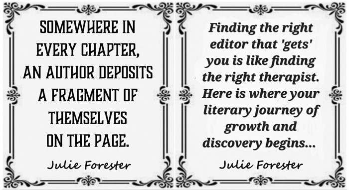 #ReadingJulieForester Julie Forester Editing